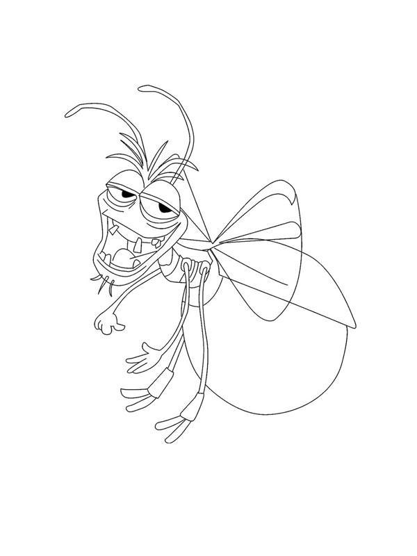 coloriage la luciole ray